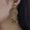Destiny Jewels Oxidised Traditional Kundan Afgani Tribal Gold Earrings For Women & Girls