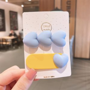 Destiny Jewels fashion cute cartoon love hair clip Combo Set of 2Pcs For Kids & Girls