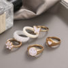 Bohemia White Stone Ring Set for Women nd Girls
