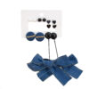 Destiny Jewels Blue Denim Bowknot Decor Combo of Korean Earrings Set For Women & Girls